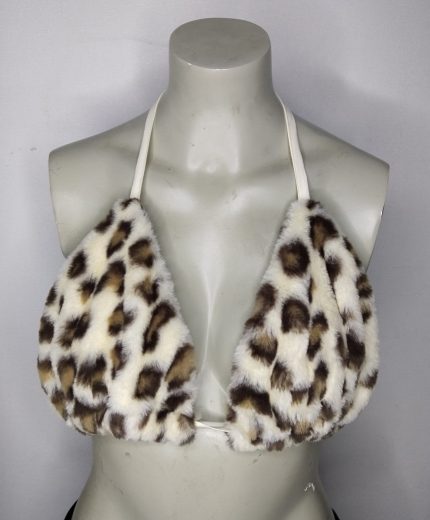 Top bikini animal print café
L